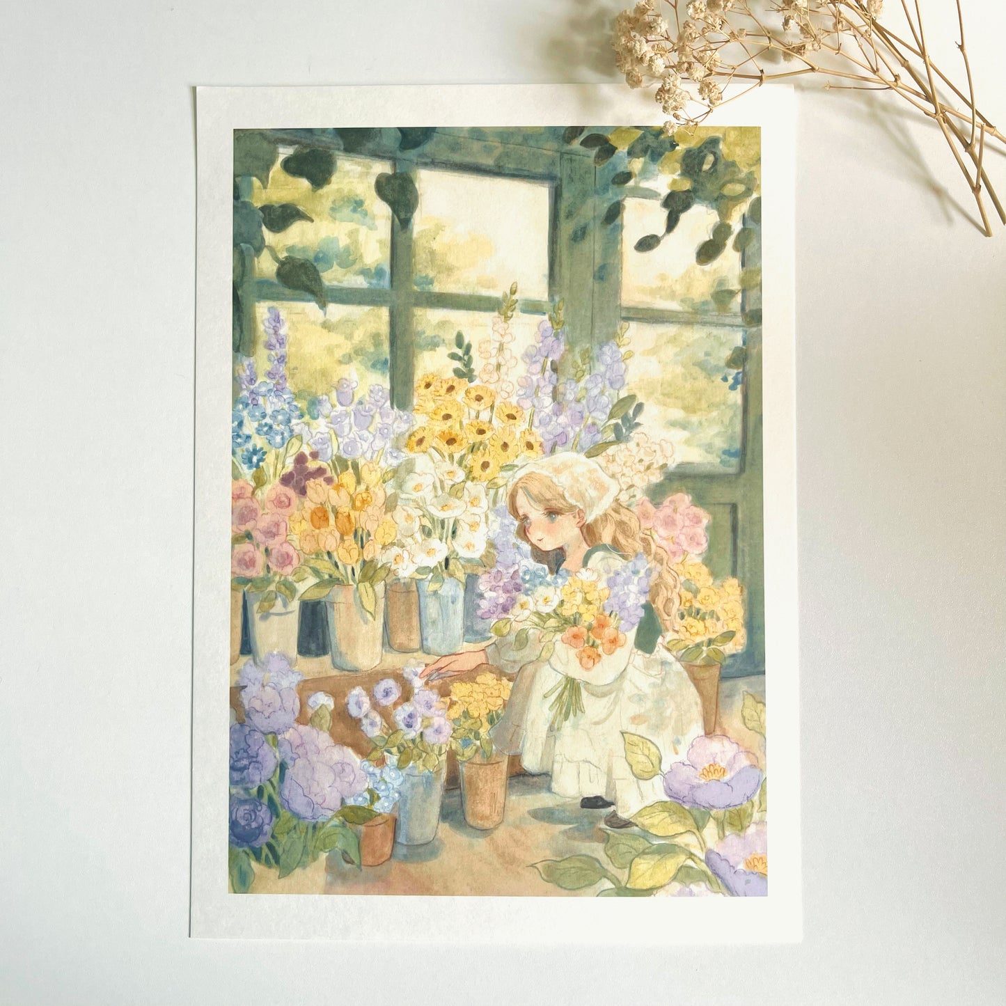 Print of Green Florist