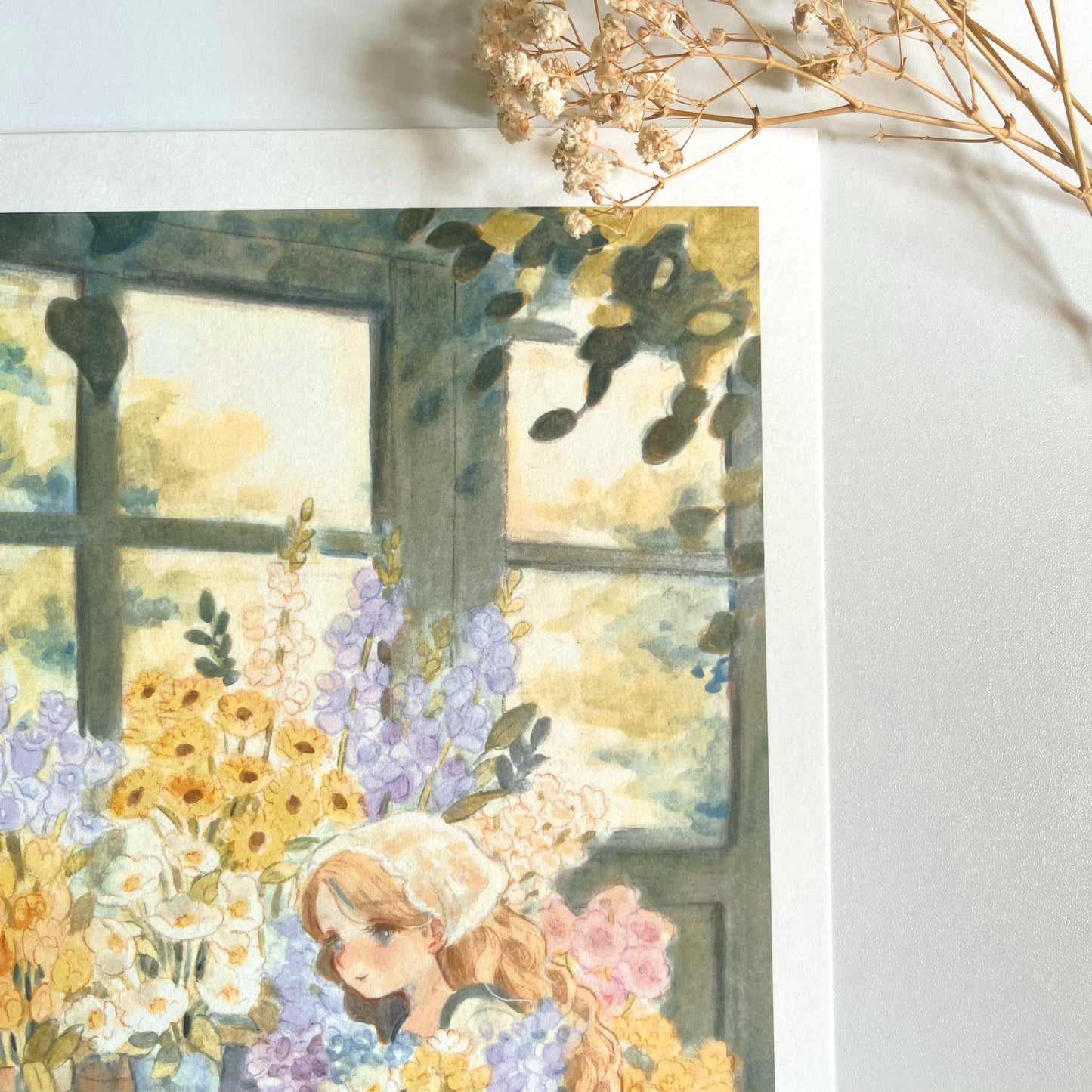 Print of Green Florist