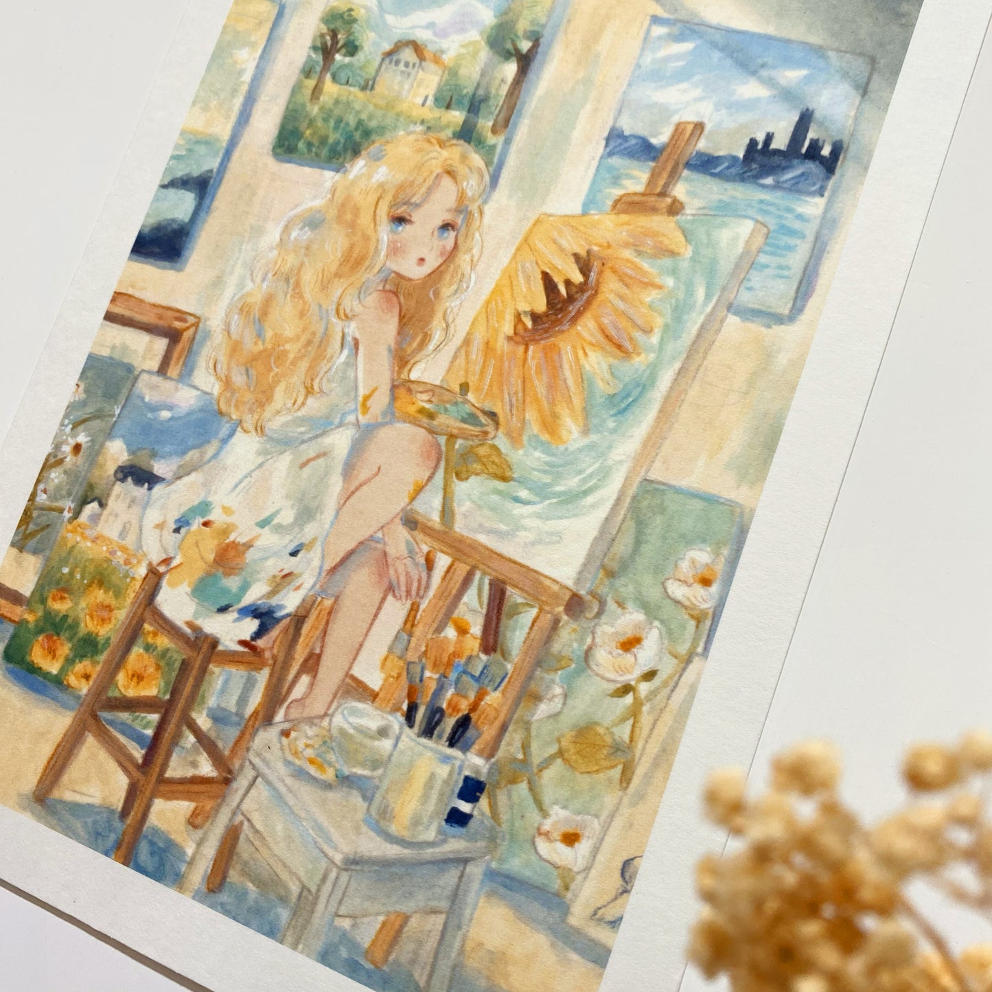 Print of The Painter