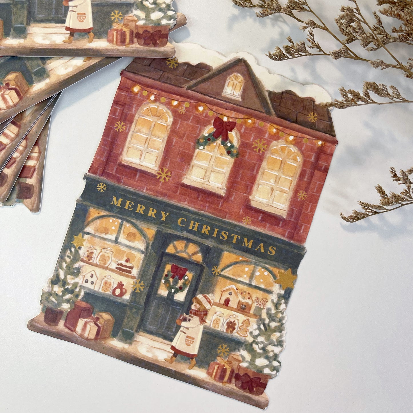 Christmas Store Die cut Card
