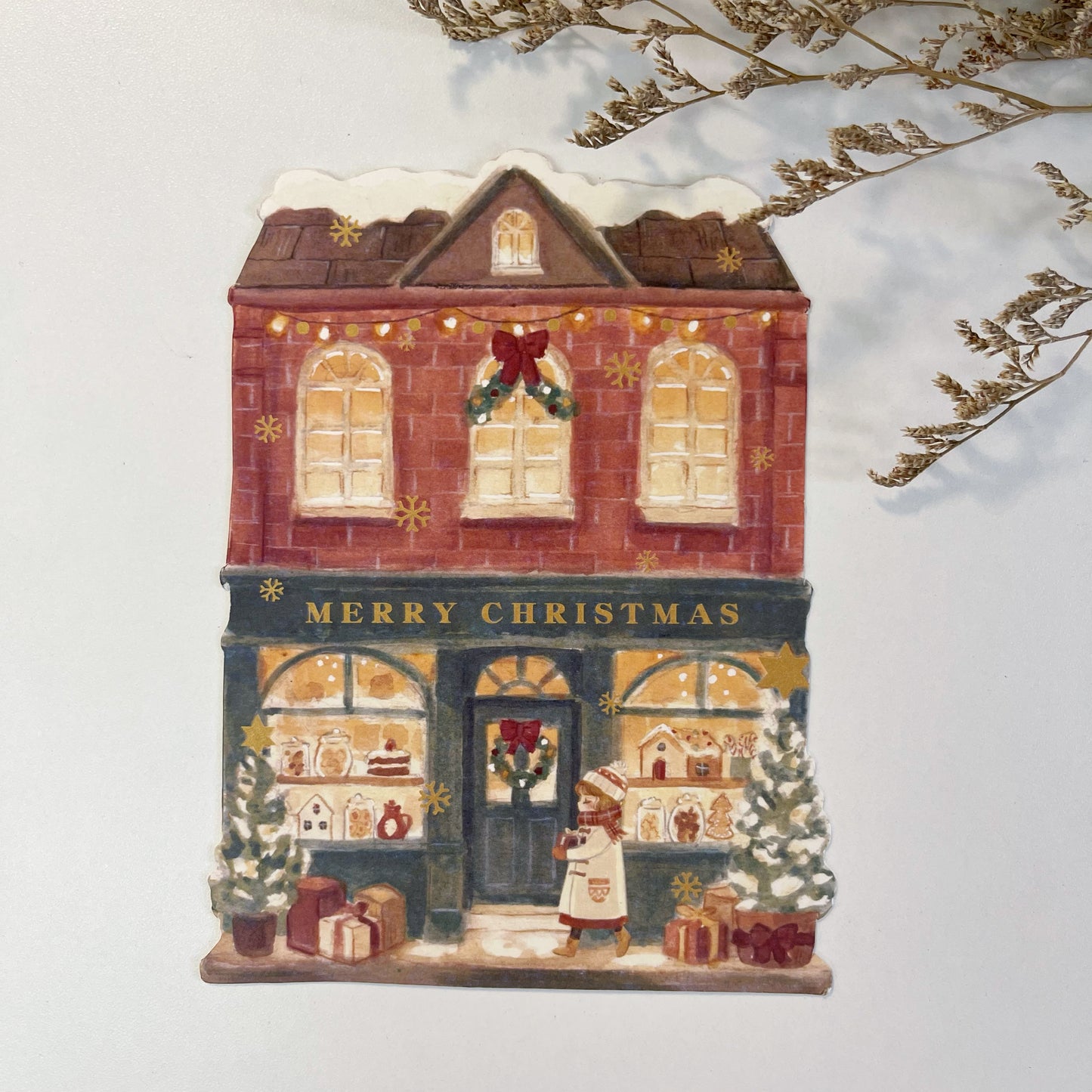Christmas Store Die cut Card