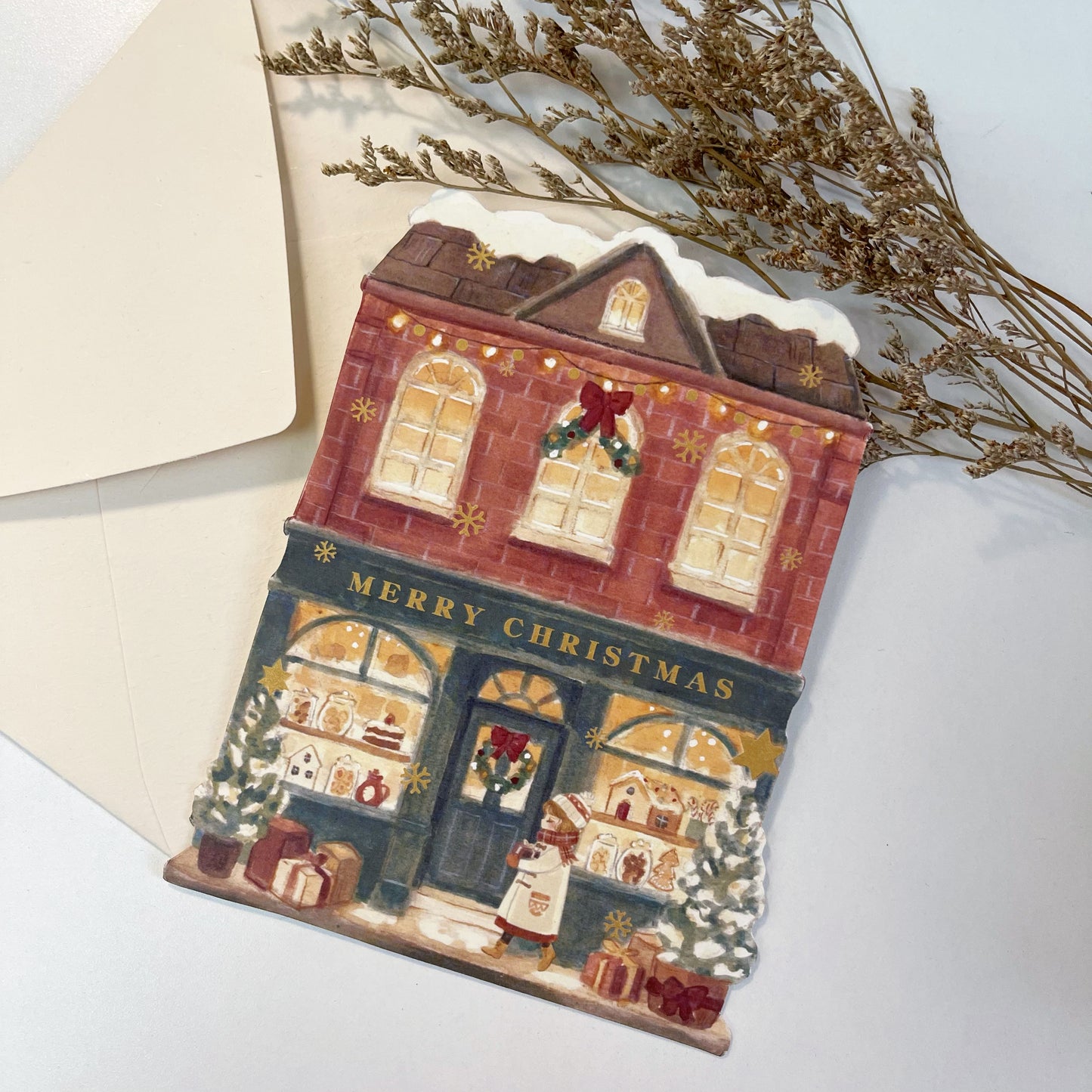 Christmas Store Die cut Card