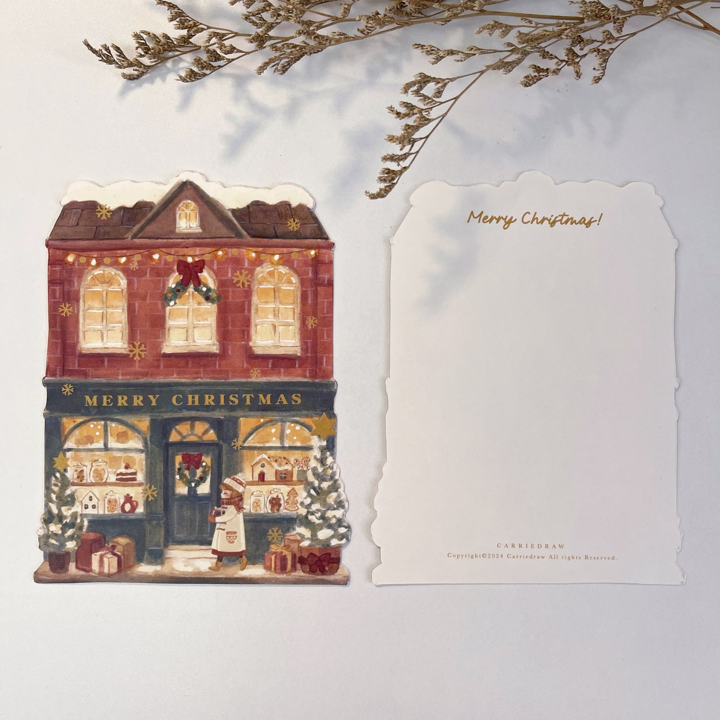 Christmas Store Die cut Card