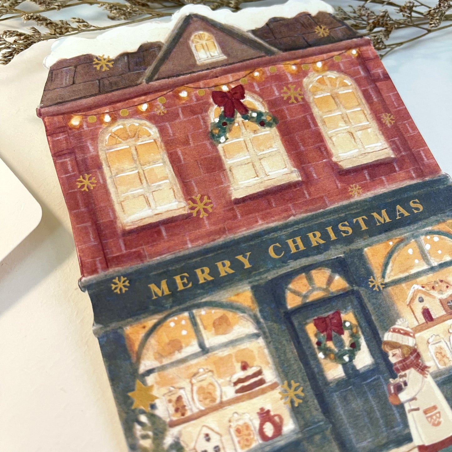 Christmas Store Die cut Card