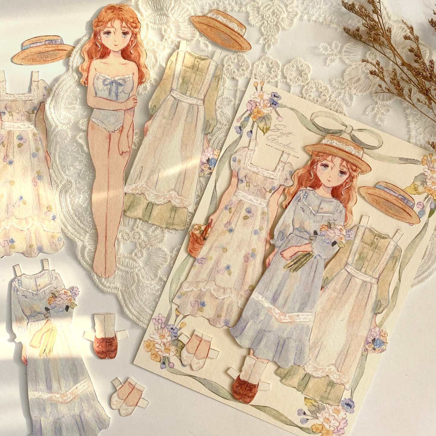 Paper Doll 'Soft Garden'