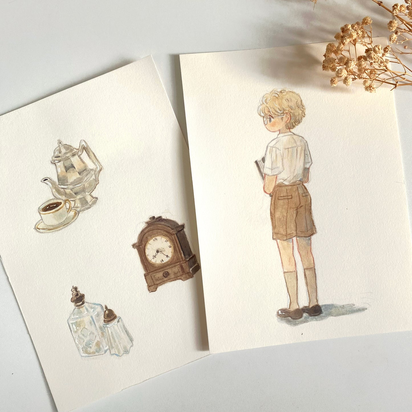 Mini Original Artwork 'Faded Room Set"