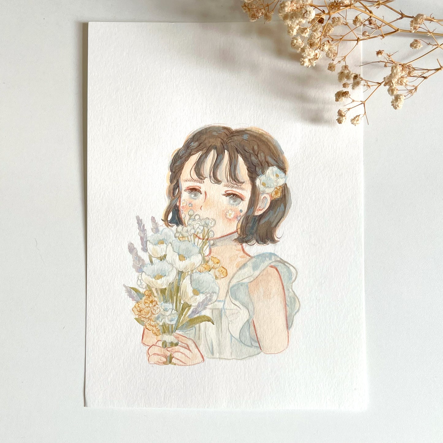 Mini Original Artwork 'Peonies'