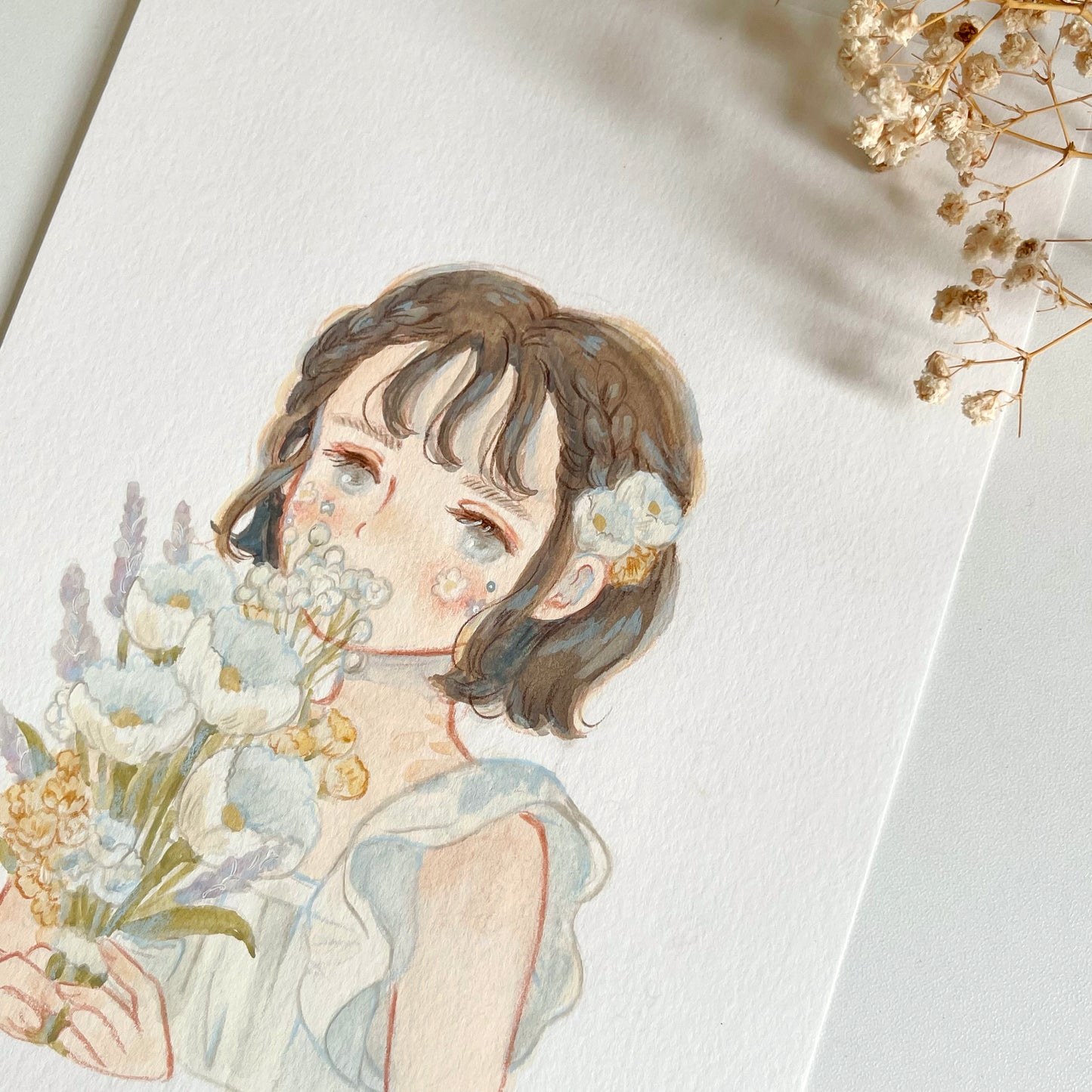 Mini Original Artwork 'Peonies'