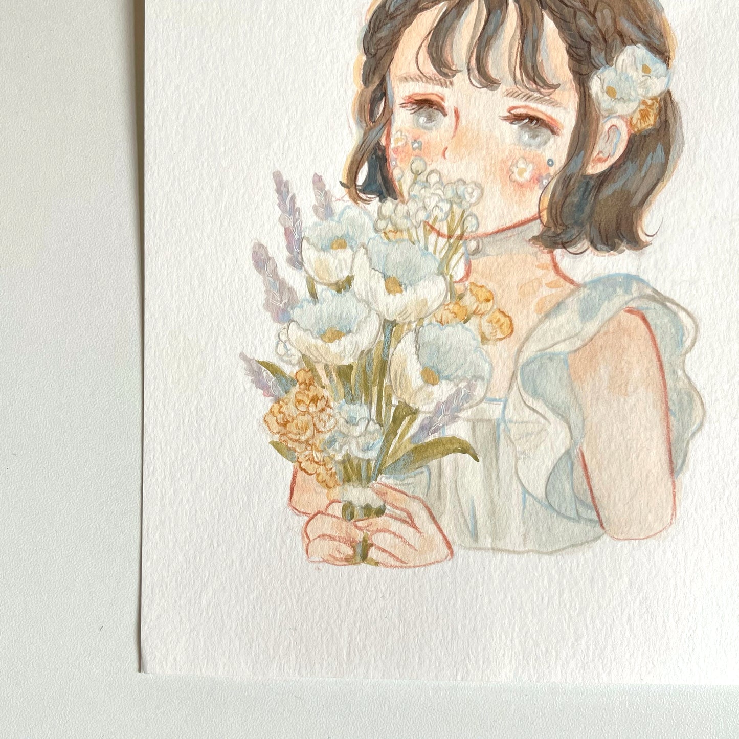 Mini Original Artwork 'Peonies'