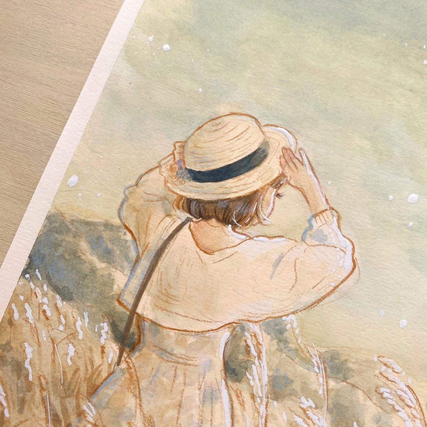 Mini Original Artwork 'Silver Grass'