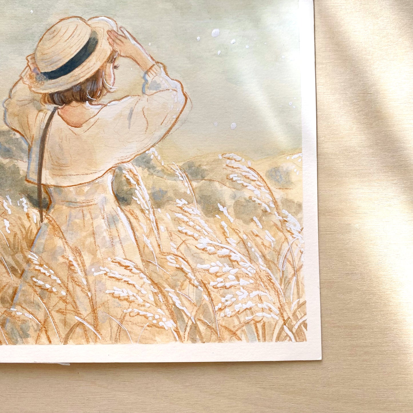 Mini Original Artwork 'Silver Grass'