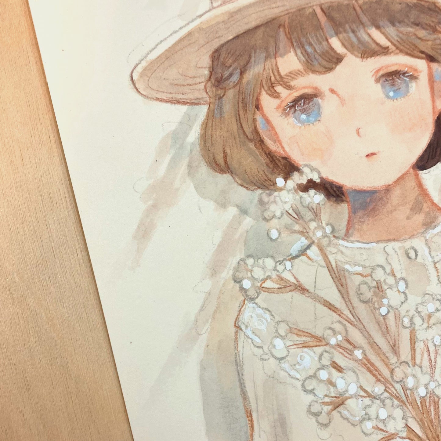 Mini Original Artwork 'Baby's Breath'