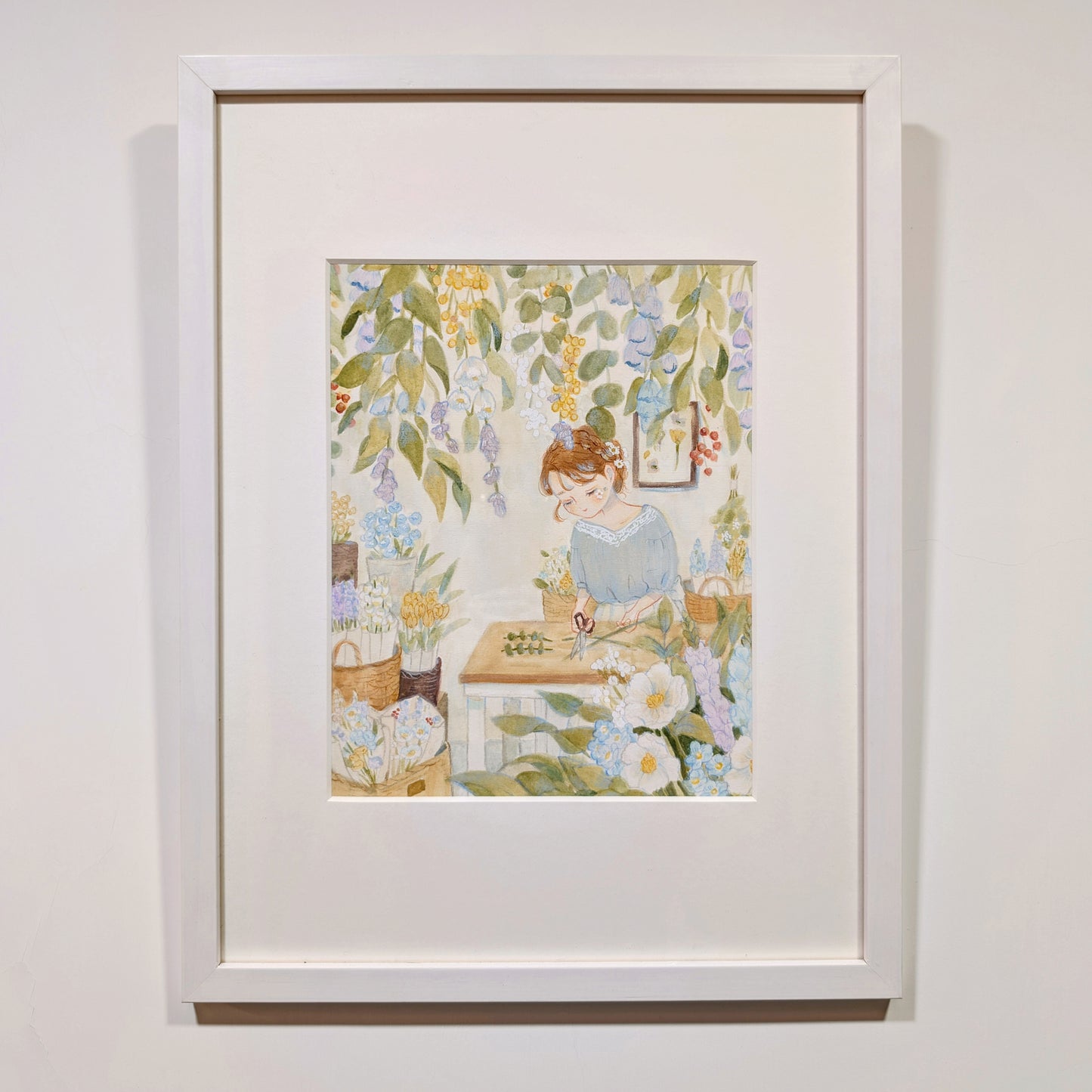 Original Artwork 'Sunny Florist' (Framed)