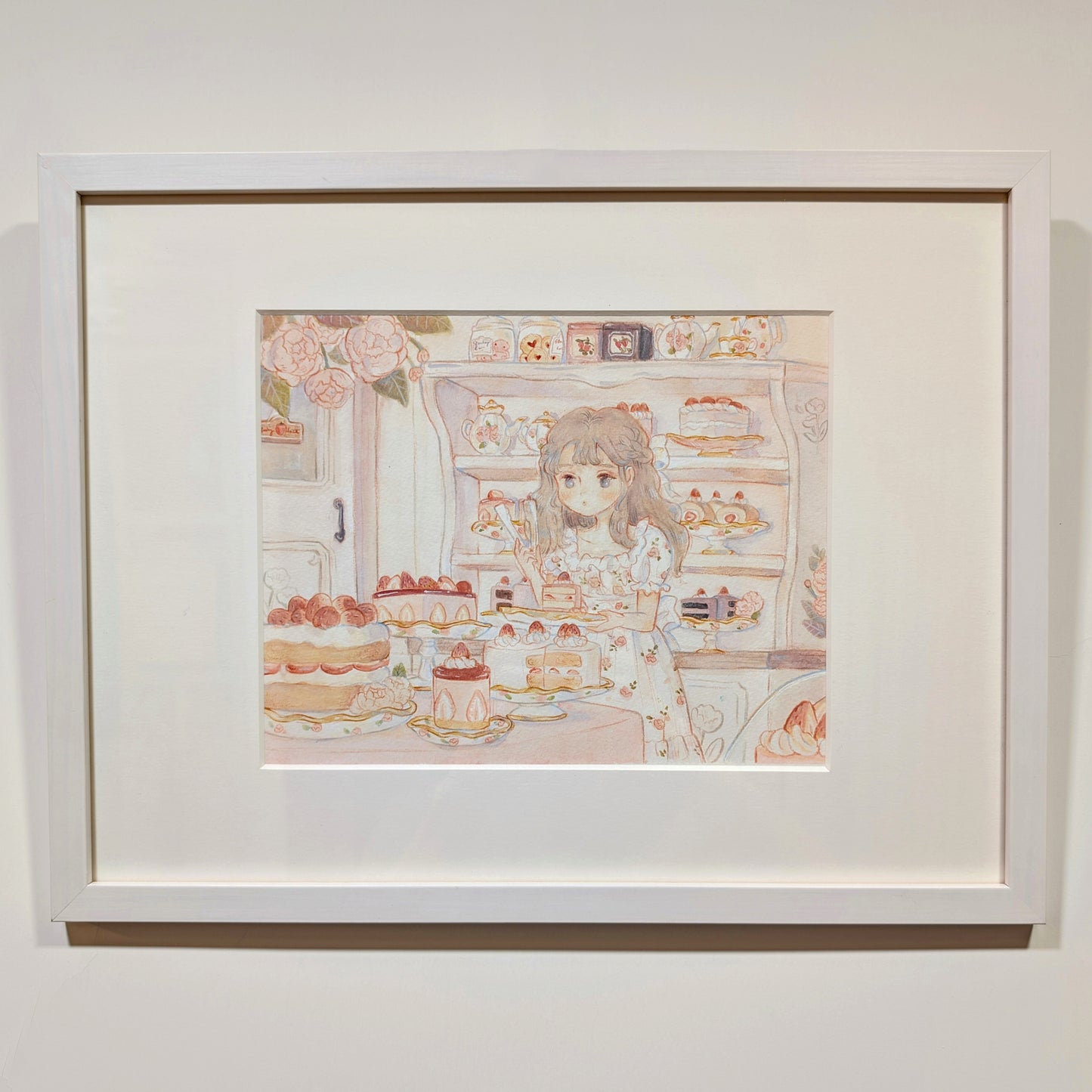 Original Artwork 'Strawberry House' (Framed)