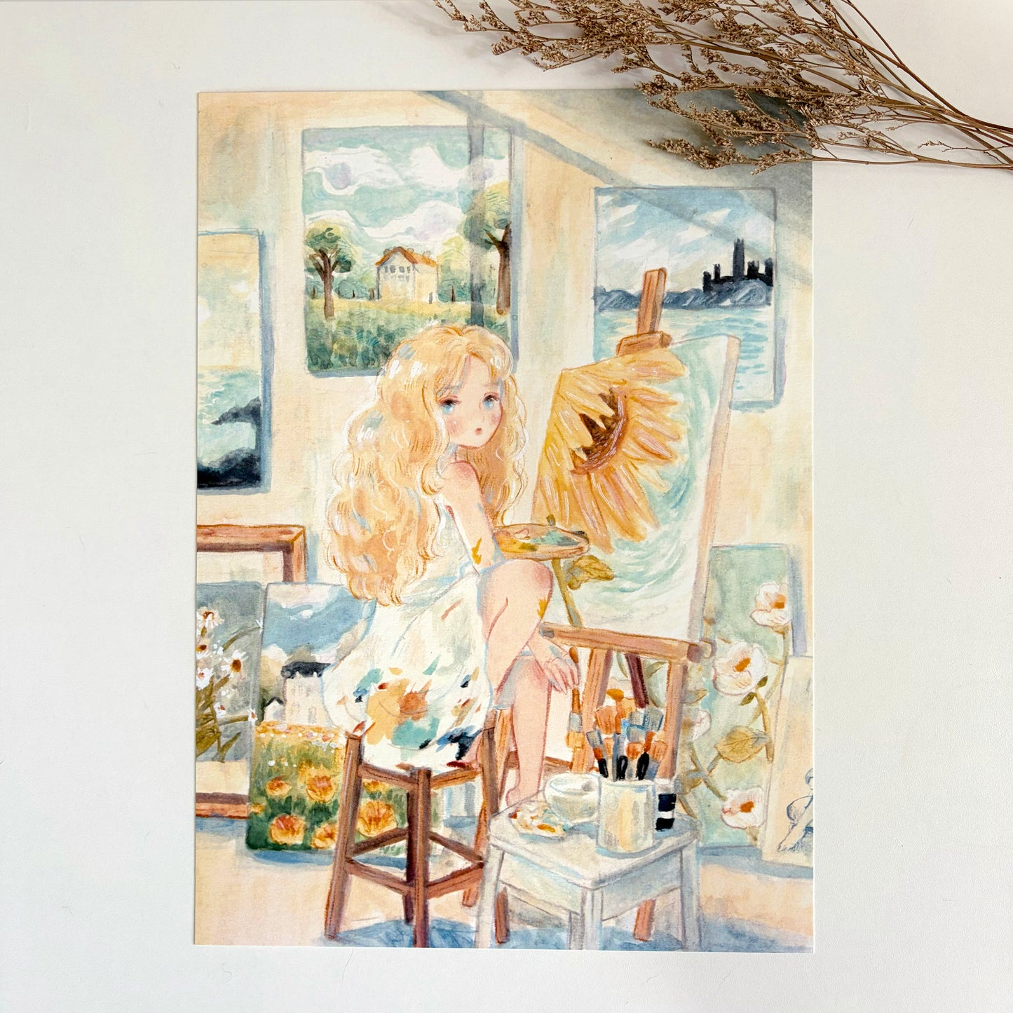 Print of The Painter