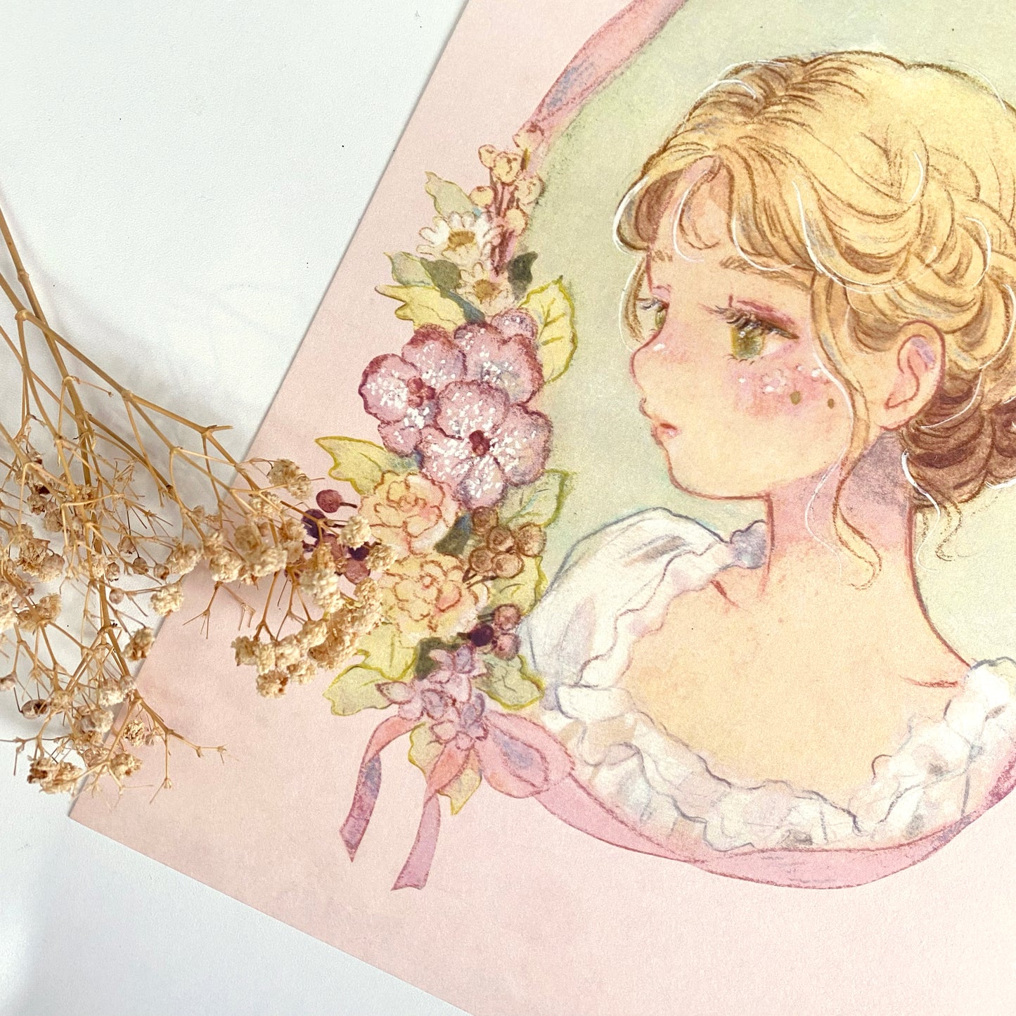 Print of Girl in Bloom