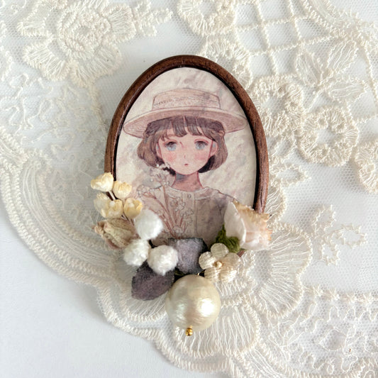 Brooch of Baby's Breath
