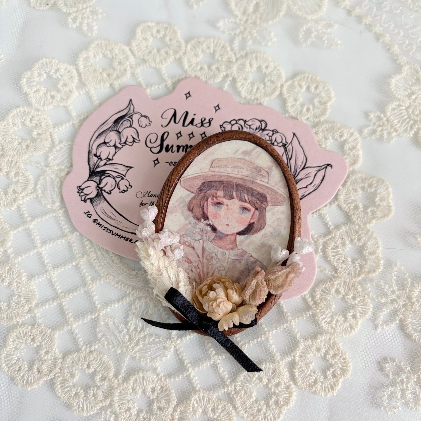 Brooch of Baby's Breath