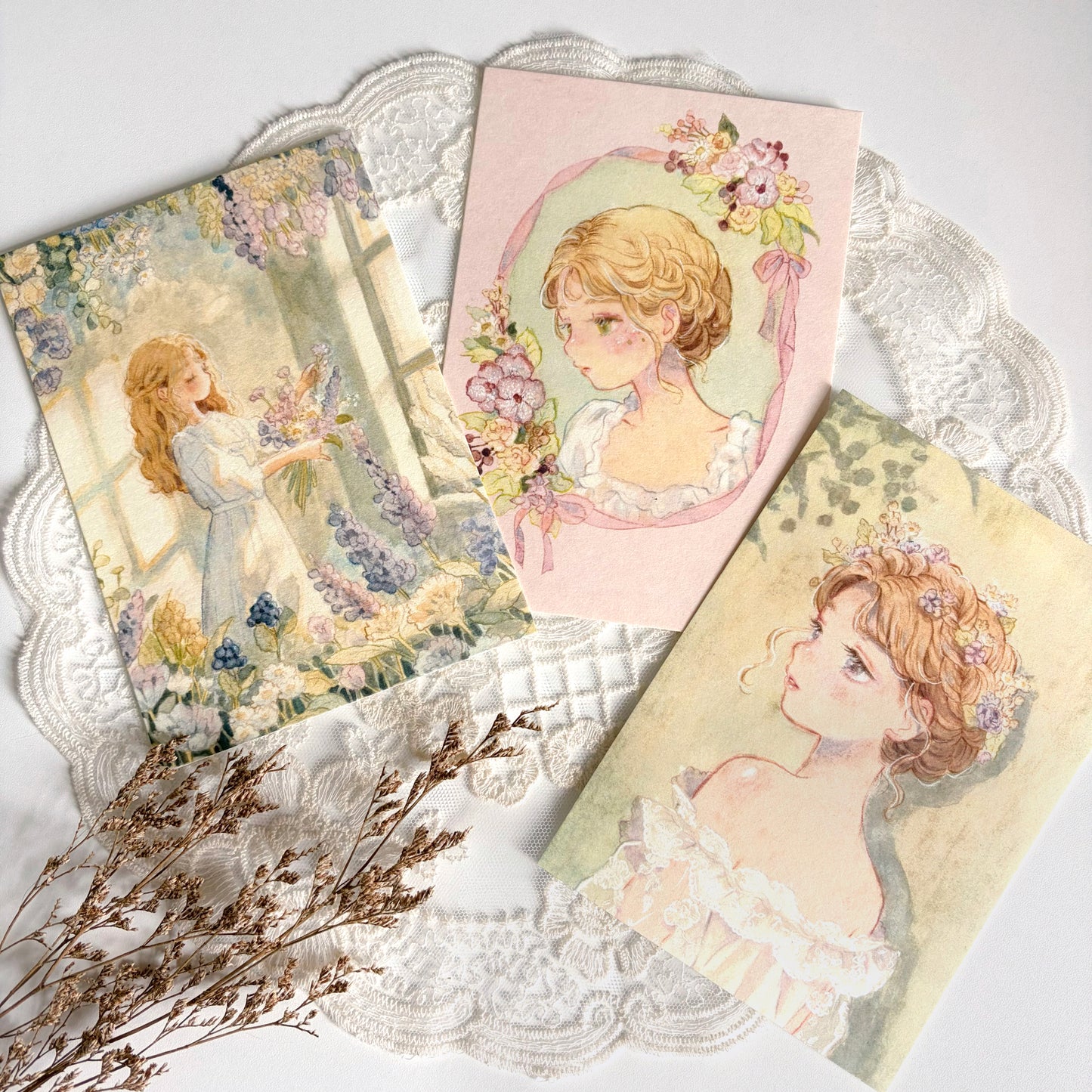 Girls in Bloom Postcard Set