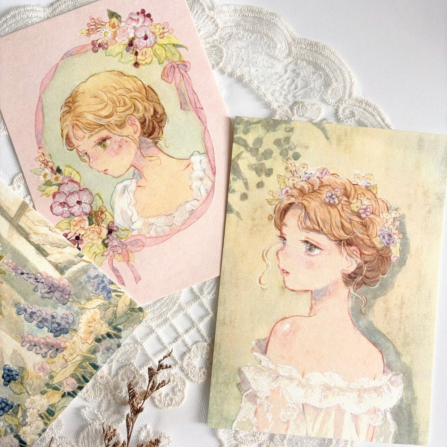 Girls in Bloom Postcard Set