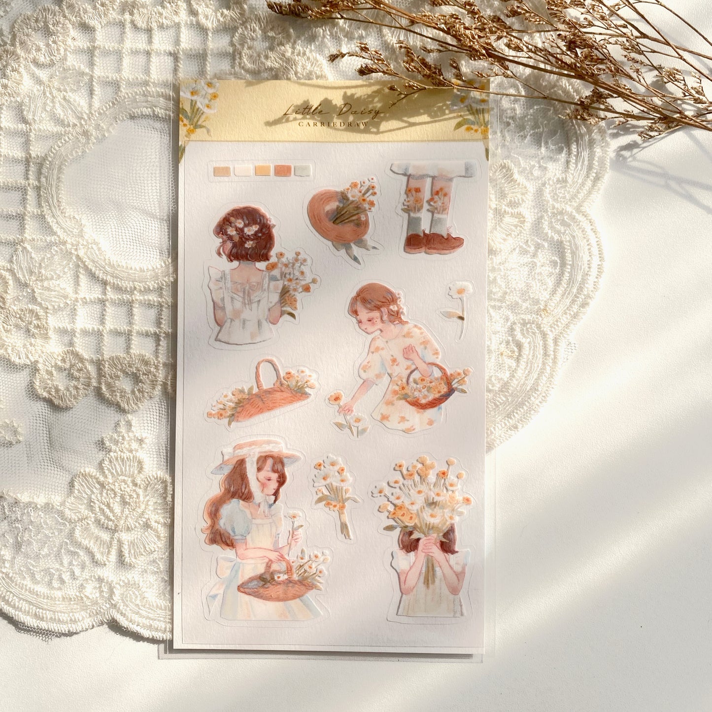Daisy Rider Sticker Daisy Sticker – Carriedraw